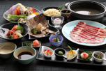 期間限定!特選 「赤城山麓牛のしゃぶしゃぶ和膳」のご夕食!温泉を満喫した後は、ちょっと贅沢にこだわりのご夕食をゆっくり味わいたい・・・♪