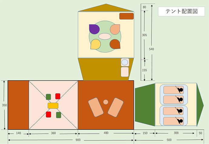 テント配置図