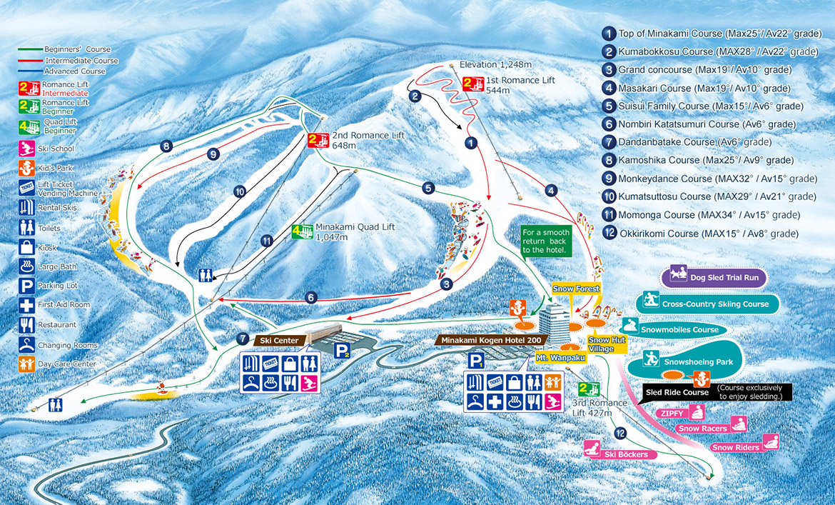 Ski Slope Map
