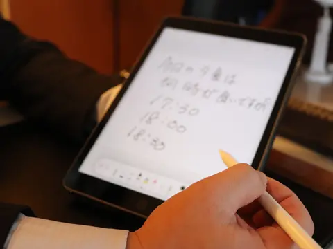筆談用タブレット