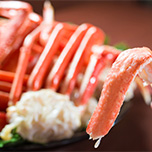 11月のご夕食バイキングは「カニ食べ放題」!