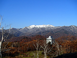 2016年11月13日　「水上高原ゴルフコース」から見る朝日岳