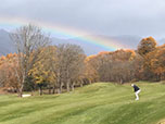 2019年11月12日「水上高原ゴルフコース」と虹