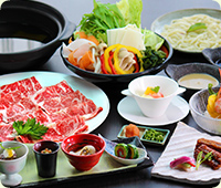 上州牛のしゃぶしゃぶ和膳
