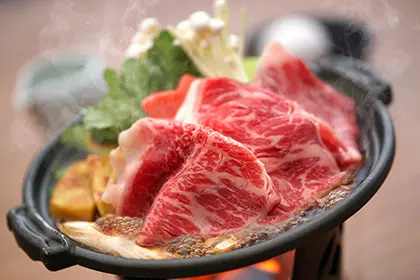 群馬の食材を使った すき焼き
