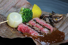 赤城山麓牛ヒレ肉のグリル 特製味噌ソース