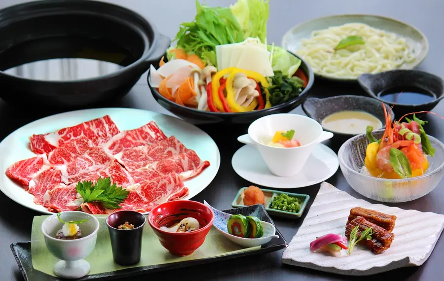 上州牛のしゃぶしゃぶ和膳