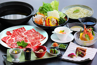 上州牛のしゃぶしゃぶ和膳