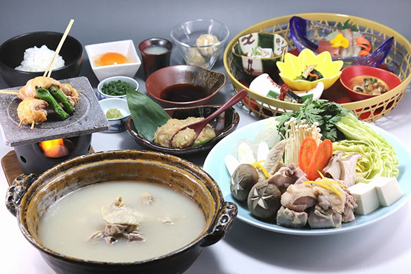 上州地鶏の博多水炊き和膳