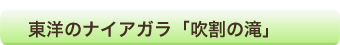 東洋のナイアガラ「吹割の滝」