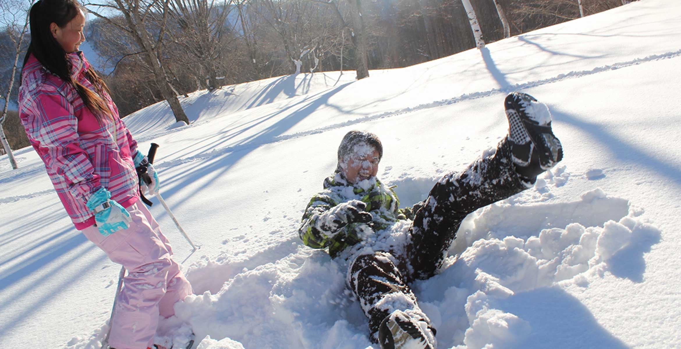 雪中健走