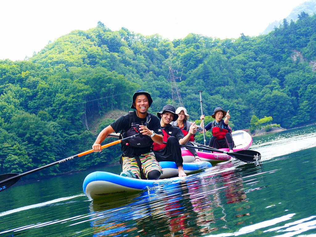 【SUP（サップ）半日体験】1泊2食＋翌日サップ★　自由気ままに湖面クルージング！人気のSUPを楽しもう！　※4歳以上